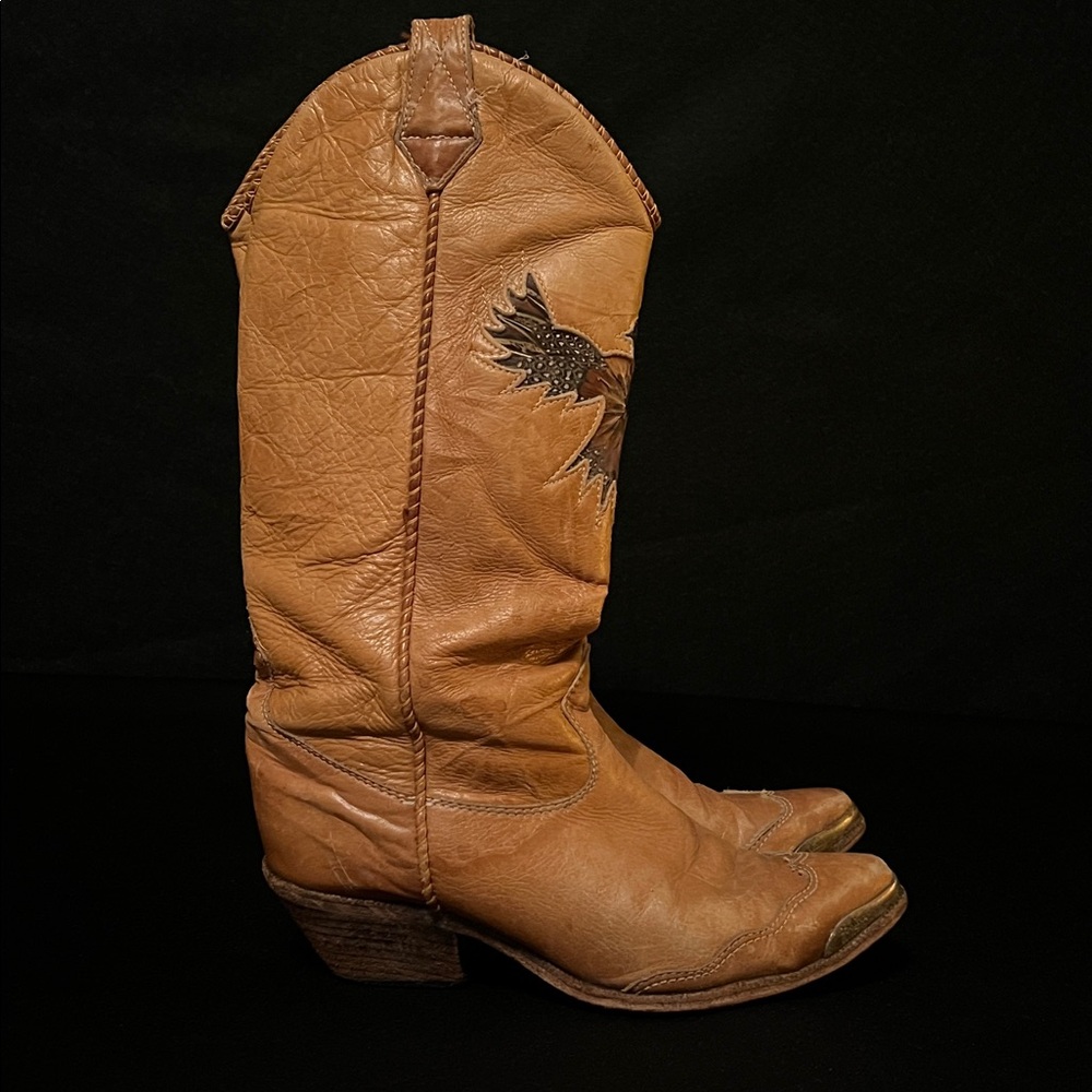 Zodiac Women's Tan Cowboy Boots - Picture 4 of 15